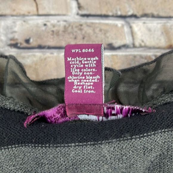 Women’s Epic Threads Gray & Black Ruffled Casual Long Sleeve Sweater (XL) R15 - Picture 4 of 8